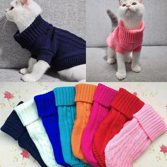 Knitted Sweater (Cats and Small Dogs)