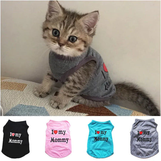 Pet Clothes "I Love Mommy & Daddy"